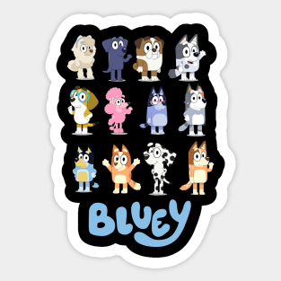 topper bluey Sticker